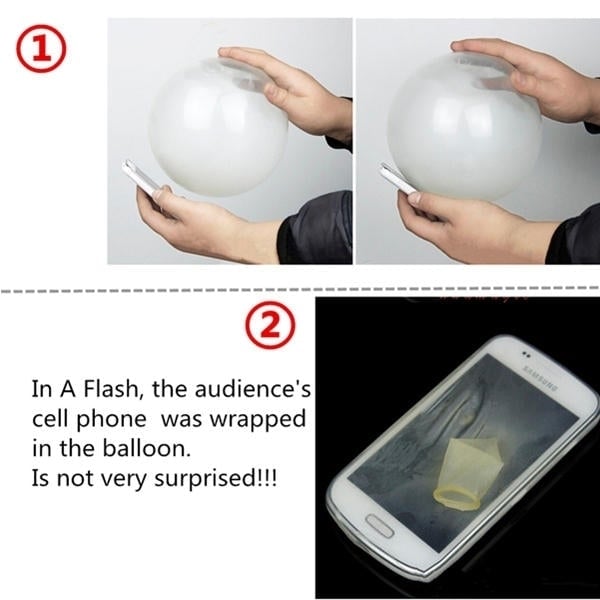 Close Up Magic Street Trick Mobile Into Balloon Penetration In A Flash Party Image 4