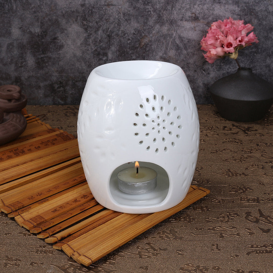 Ceramic Wax Melt Warmer Essential Incense Oil Burner Aromatherapy Candle Holder Image 10