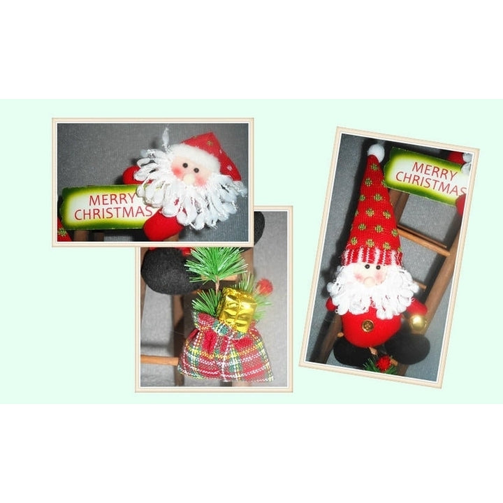 Christmas Party Home Decoration Santa Claus Skiman Ladder Toys For Kids Children Gift Image 4