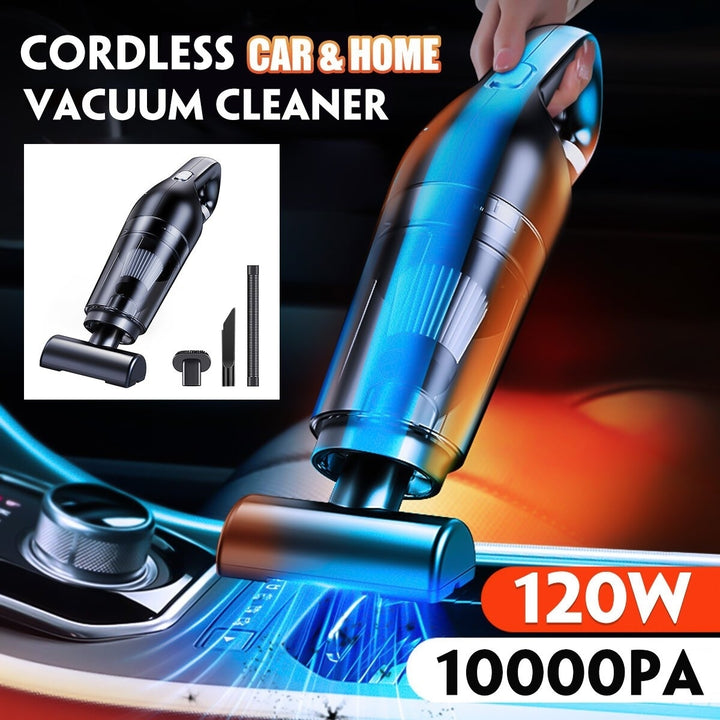 Cordless Handheld Vacuum Cleaner 10000pa Suction Wet Dry 120W 2000mAh Battery 0.5L Capacity Low Noise for Home Car Image 3