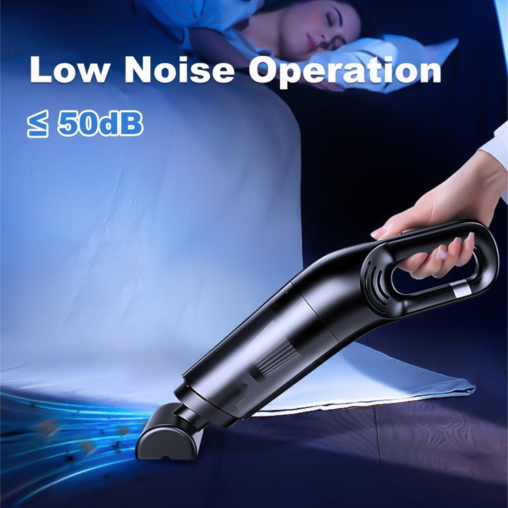 Cordless Handheld Vacuum Cleaner 10000pa Suction Wet Dry 120W 2000mAh Battery 0.5L Capacity Low Noise for Home Car Image 6