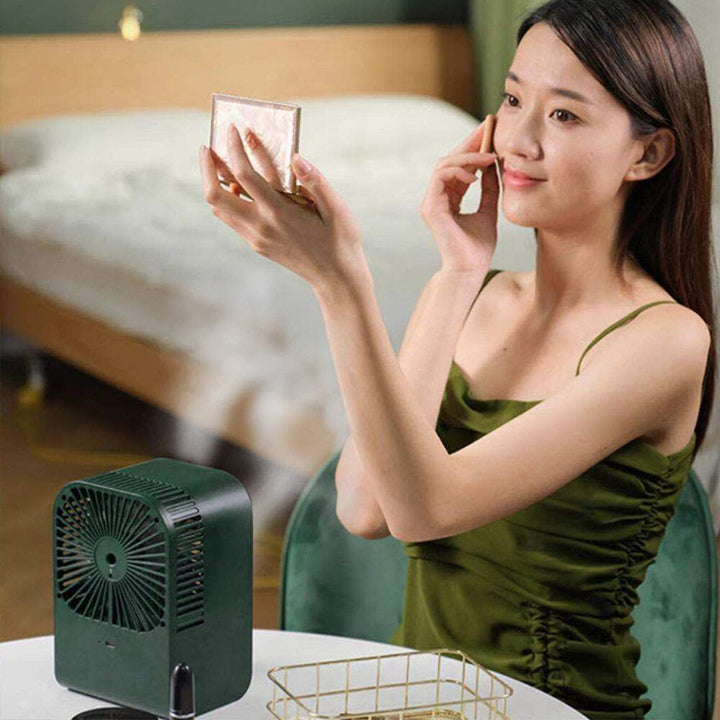 Desktop Humidification Fan 3 Gear Wind Speed Dual-mode Humidification Nano Ice Fog 3 Seconds to Cool Down for Home Image 5