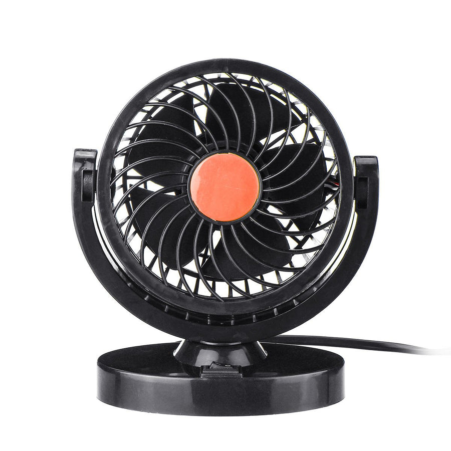 DC 12V,24V 360 All-Round Mini Auto Air Cooling Fan Adjustable Low Noise Image 1