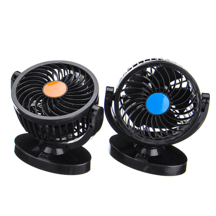 DC 12V,24V 360 All-Round Mini Auto Air Cooling Fan Adjustable Low Noise Image 3