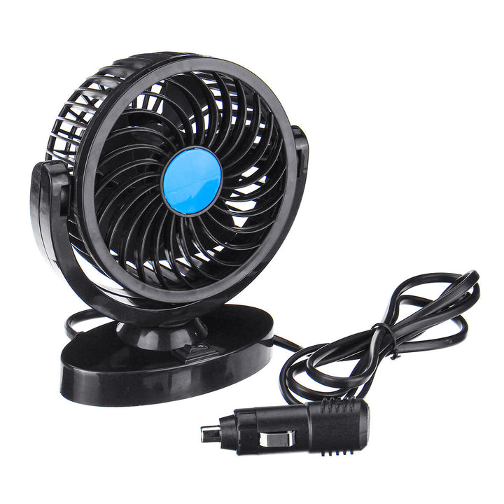 DC 12V,24V 360 All-Round Mini Auto Air Cooling Fan Adjustable Low Noise Image 4