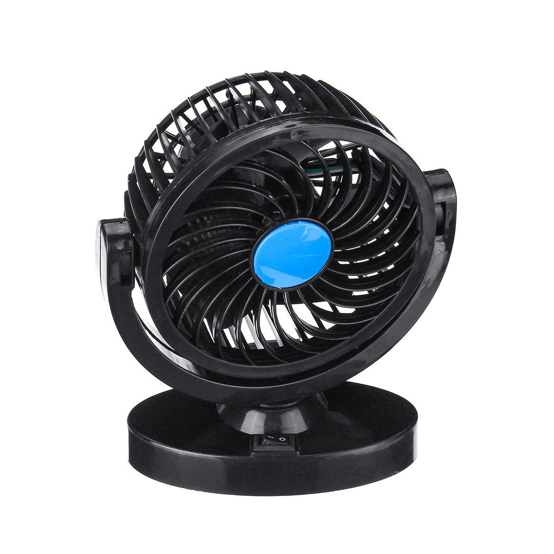 DC 12V,24V 360 All-Round Mini Auto Air Cooling Fan Adjustable Low Noise Image 5