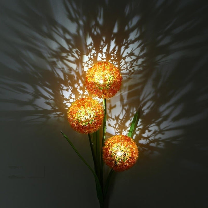 Dandelion LED Optical Fiber Solar Power Outdoor Light Lamp Image 6