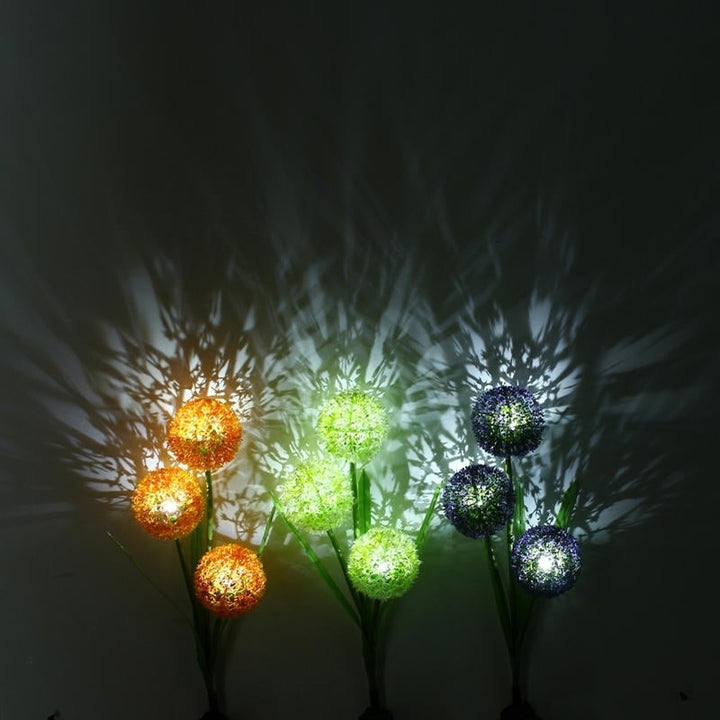 Dandelion LED Optical Fiber Solar Power Outdoor Light Lamp Image 8