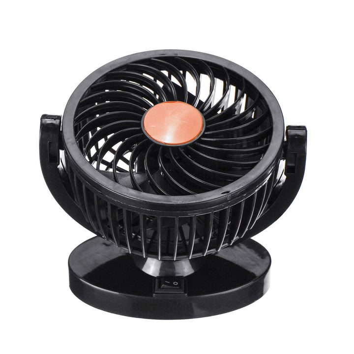 DC 12V,24V 360 All-Round Mini Auto Air Cooling Fan Adjustable Low Noise Image 11