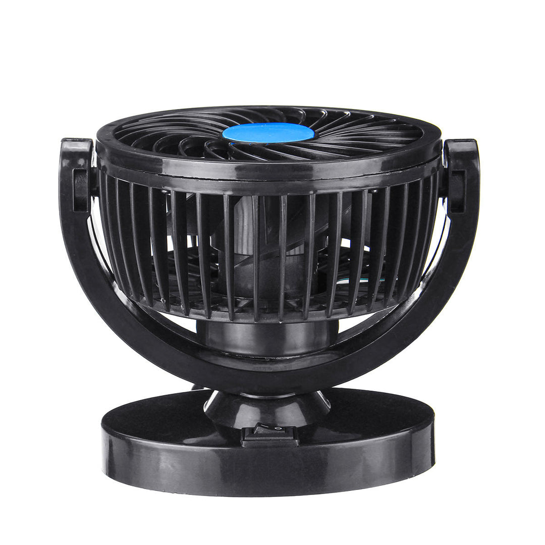 DC 12V,24V 360 All-Round Mini Auto Air Cooling Fan Adjustable Low Noise Image 12