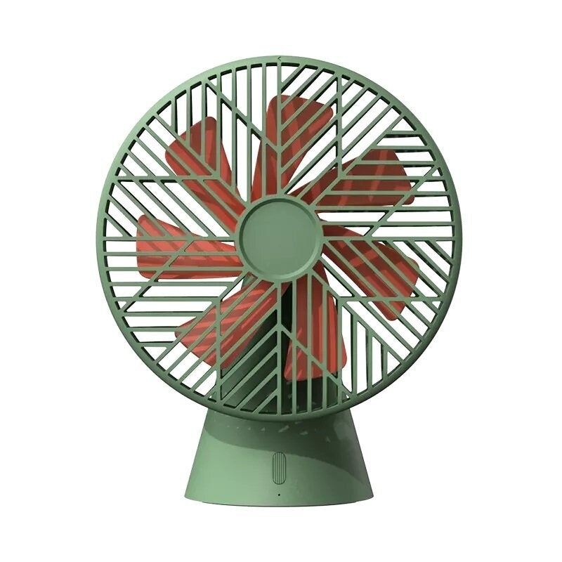 Desktop Strong Wind Circulating Air Fan from Stepless Adjustment Cooling Fan Low Noise 3 Speed Wind 4000mAh Battery Image 1