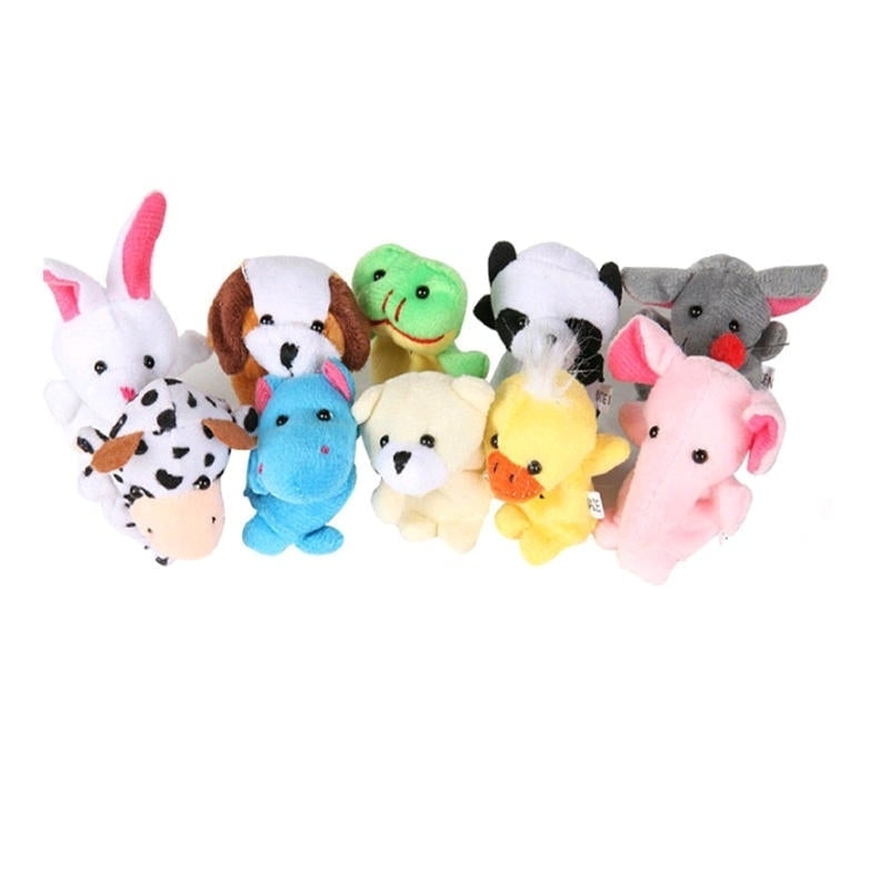 Farm Zoo Animal Finger Puppets Stuffed Plush Toys Bedtime Story Fairy Tale Fable Boys Girls Party To Image 2