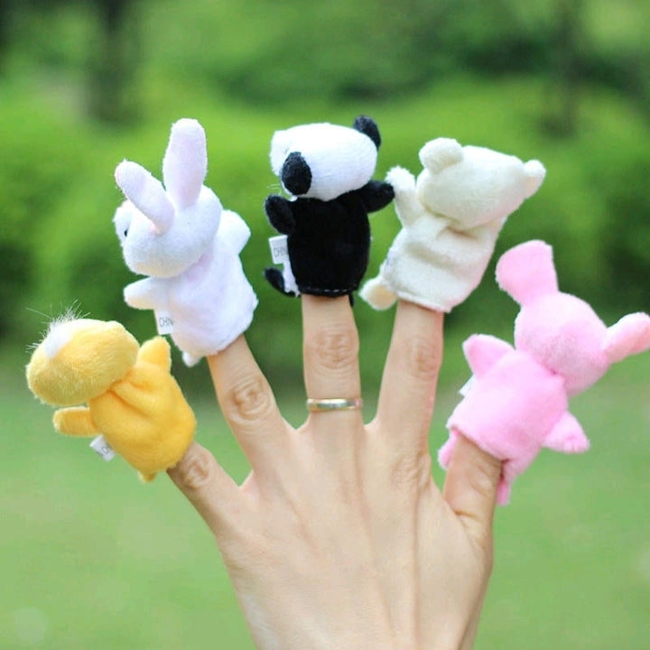 Farm Zoo Animal Finger Puppets Stuffed Plush Toys Bedtime Story Fairy Tale Fable Boys Girls Party To Image 5