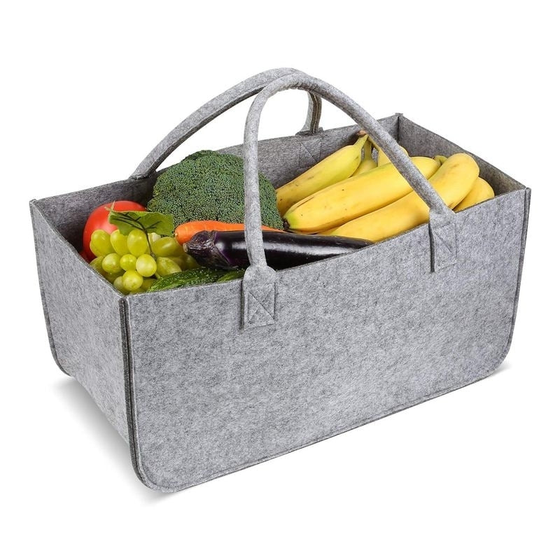 Felt Purse, Felt Storage Bag Large Capacity Casual Shopping Bag Image 6