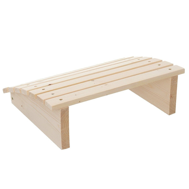 Flat , Slanted Footrest Pine Wood Foot Stool Piano Furniture Home Office Under Table Image 5