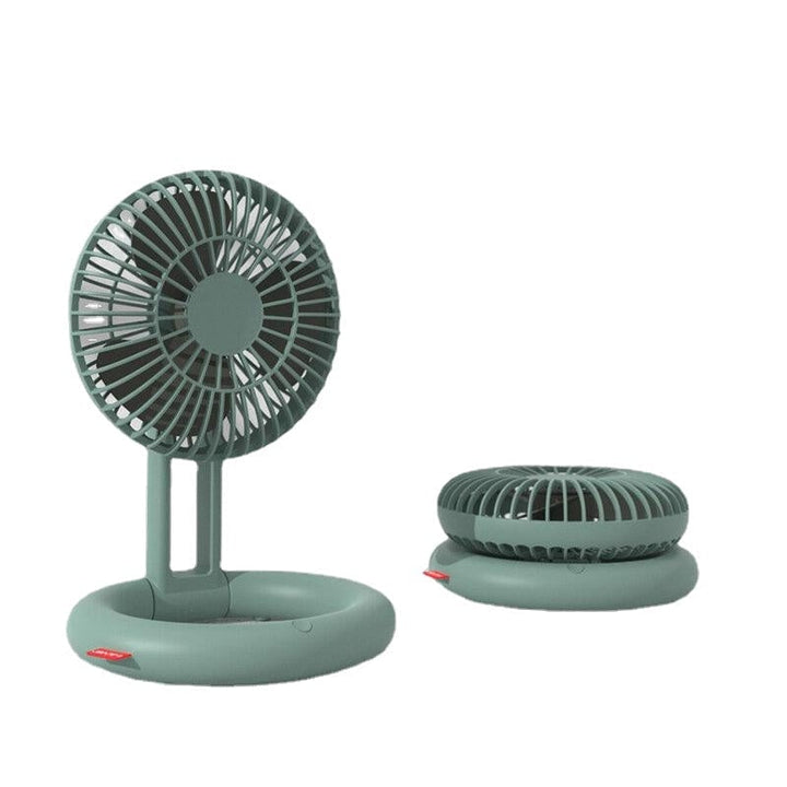 Folding Desktop Fan 3 Speed USB Rechargeable 3 Blades Air Circulator Fan Camping Travel Image 6