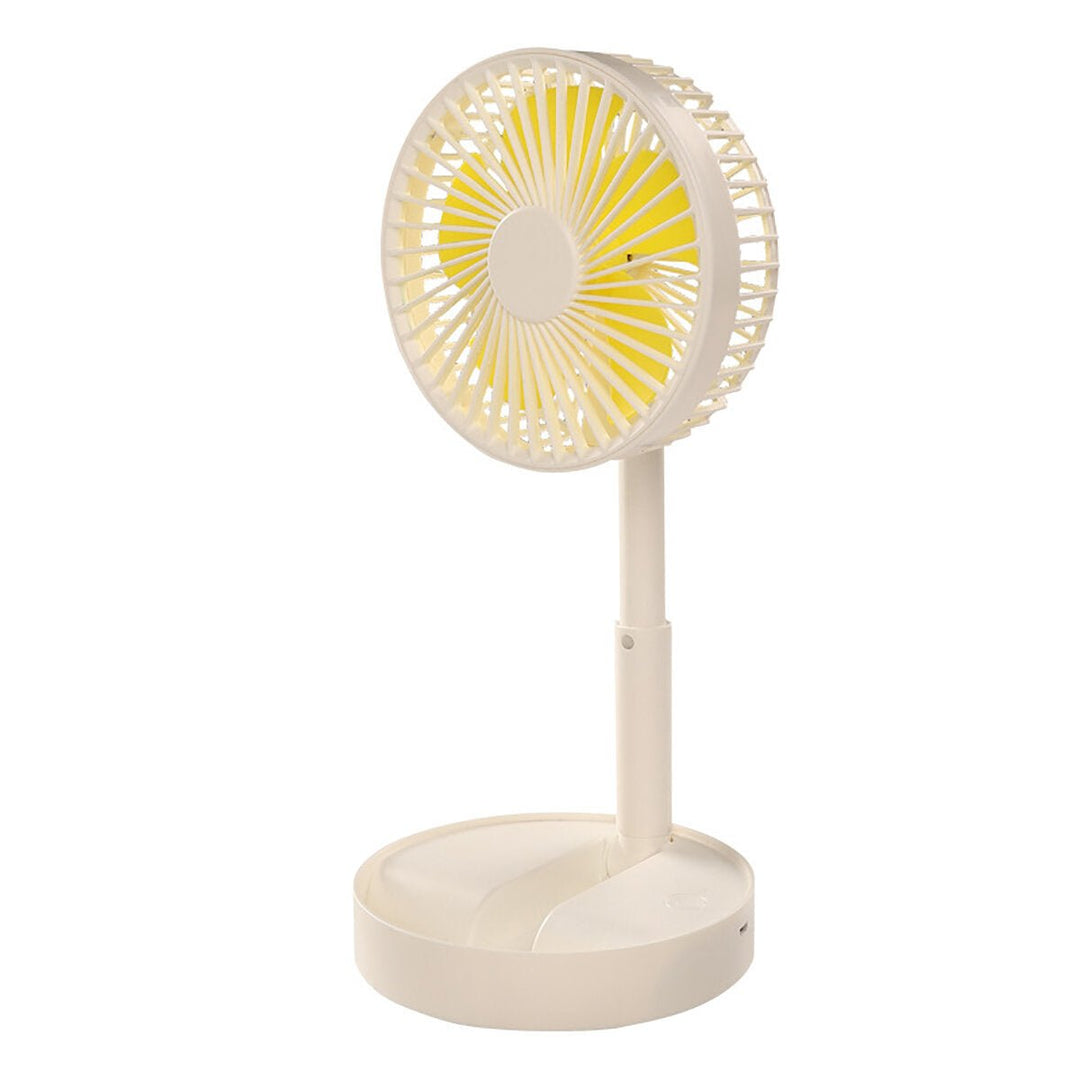 Folding Telescopic Floor Desk Fan 8000mAh 4 Modes 25-35db USB Rechargeable Adjustable Height 9-100cm Mini Aromatherapy Image 4