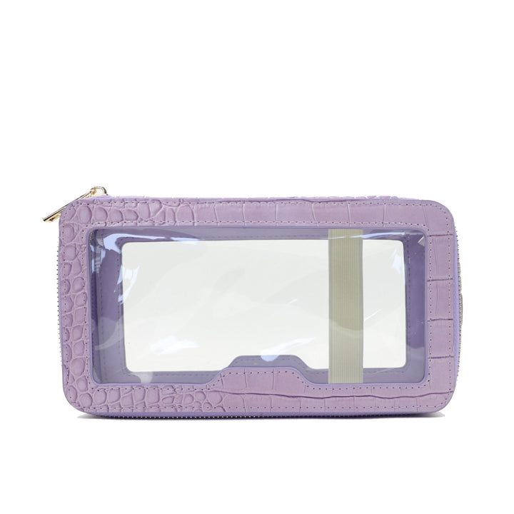 Genuine Leather Travel Cosmetic Bag Fashion Waterproof Toiletry Makeup Storage Clear Pvc Image 7