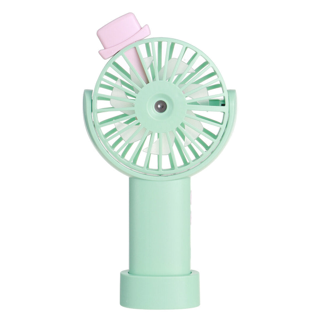 Handheld Spray Mini Fan 3-speed Adjustment USB Charging Lightweight Portable Outdoor Home Fan Image 4