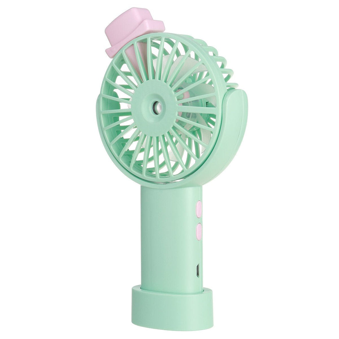 Handheld Spray Mini Fan 3-speed Adjustment USB Charging Lightweight Portable Outdoor Home Fan Image 6