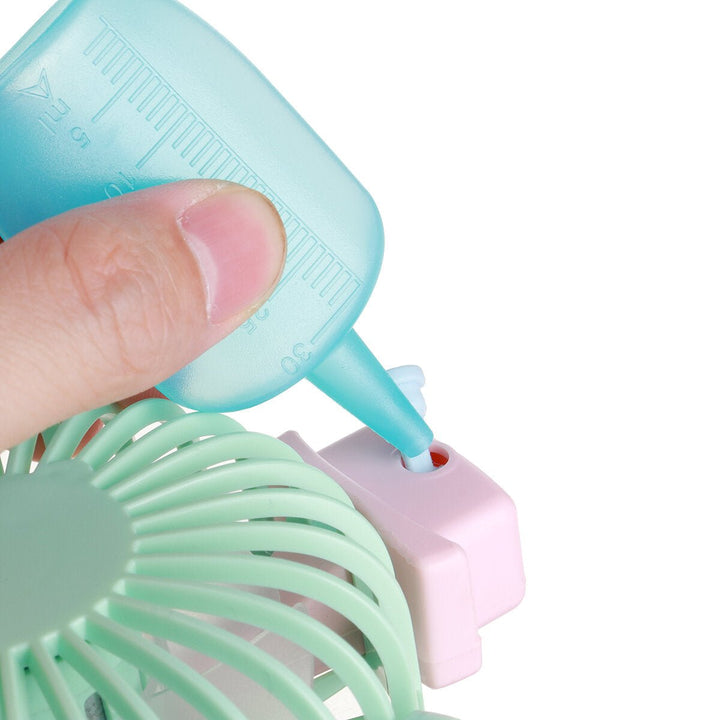 Handheld Spray Mini Fan 3-speed Adjustment USB Charging Lightweight Portable Outdoor Home Fan Image 7