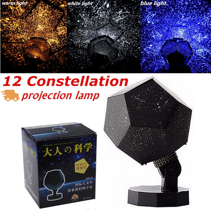 Romantic Astro Star Sky Laser Projector Cosmos Night Light Lamp Gift Toys Image 2