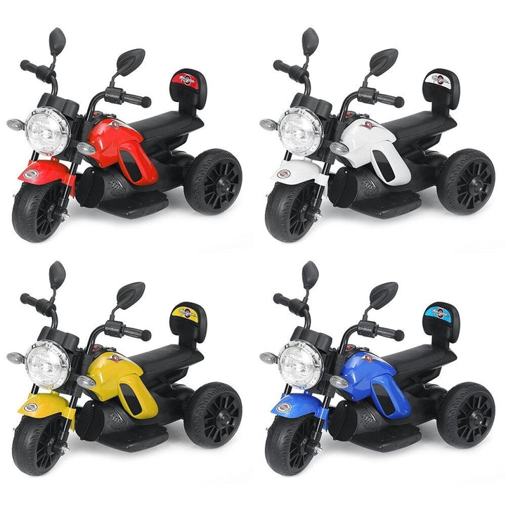 Kid Electric Car Motorcycle Seated Motorbike Ride On Car w, Training Stroller Wheels LED Light MP3 For Kids Image 1