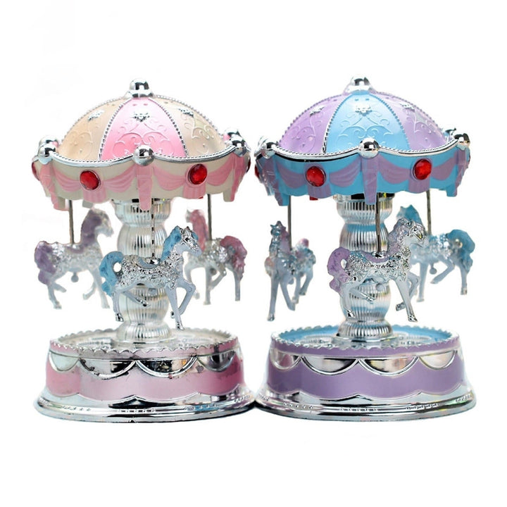 LED Light Music Box Romantic Gift Clockwork Music Box Image 1