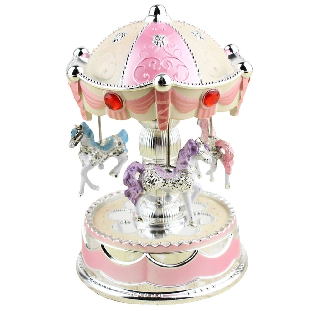 LED Light Music Box Romantic Gift Clockwork Music Box Image 2