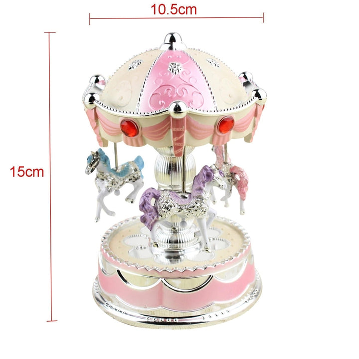 LED Light Music Box Romantic Gift Clockwork Music Box Image 4