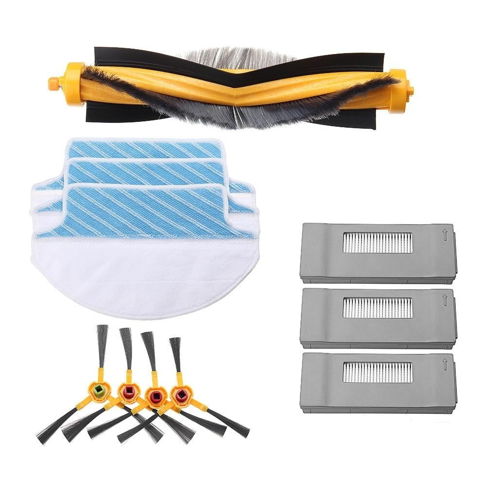 Main Brush Filters Side Brushes Mop Cloths Replacement Accessories for Ecovacs Robot Deebot Image 1