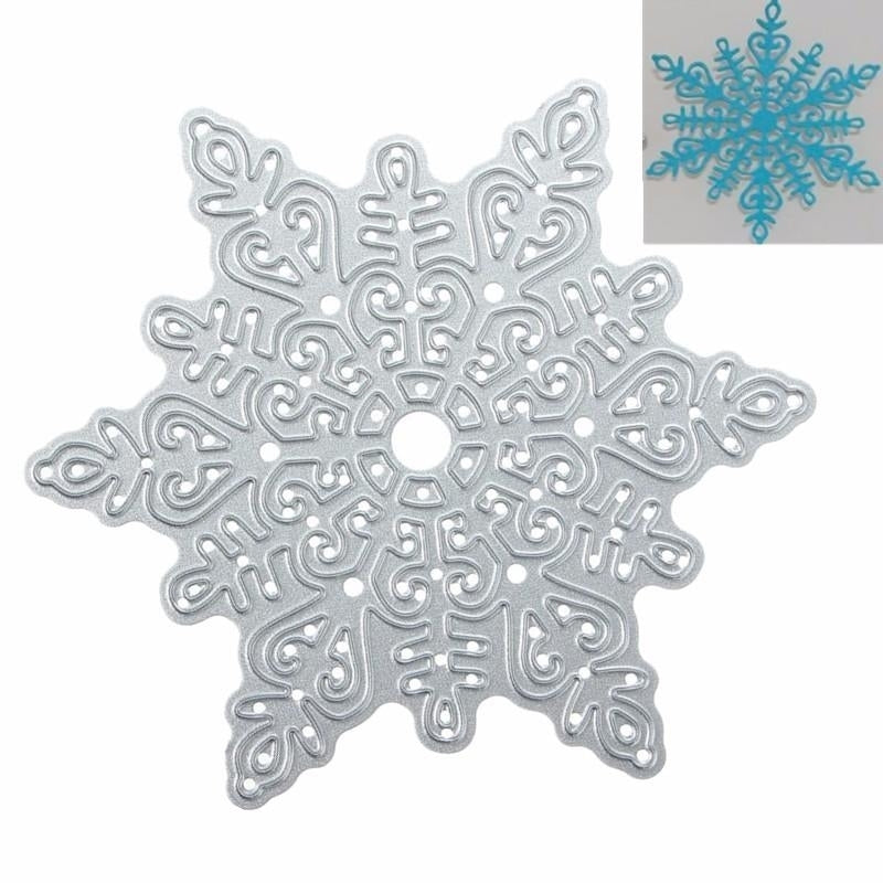 Metal Snowflake Christmas Cutting Dies DIY Scrapbooking Album Paper Card Decor Image 1