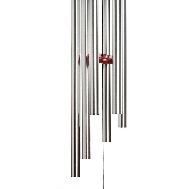 Metal Six Tube Wind Chime Japanese Pastoral Aluminum Tube Wind Chime Wooden Wind Chime Balcony Hanging Door Decoration Image 5