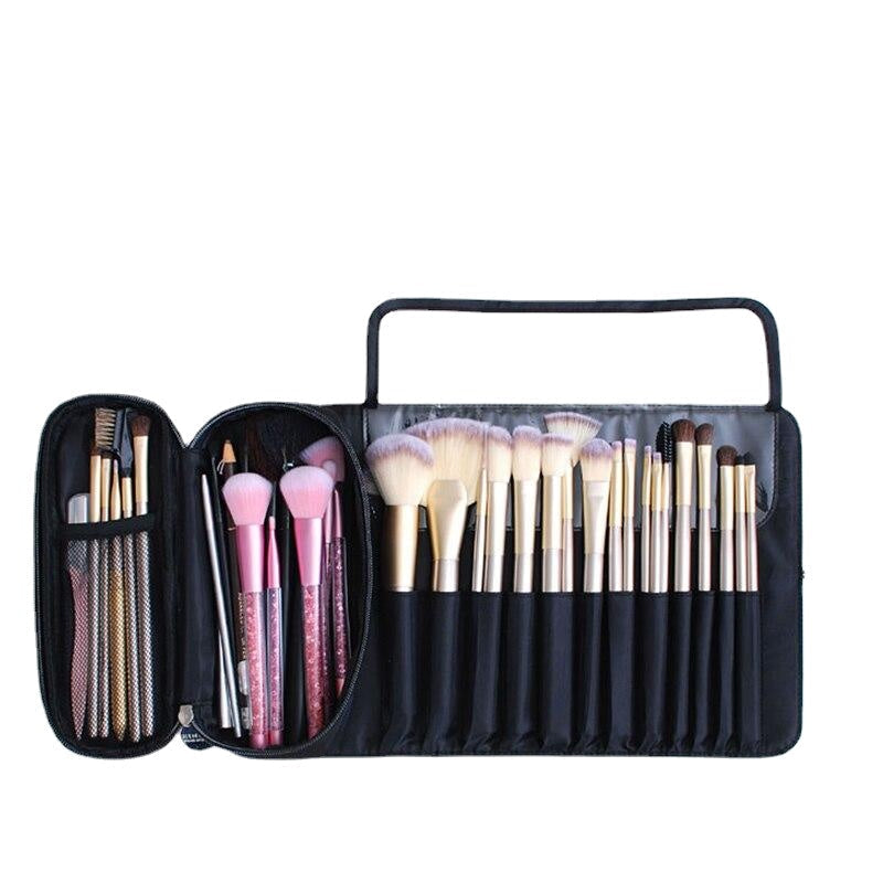 Makeup Bag Womens Cosmetic Brush Travel Organizer Brushes Fold Tools Rolling Bags Waterproof Nylon Case Image 11