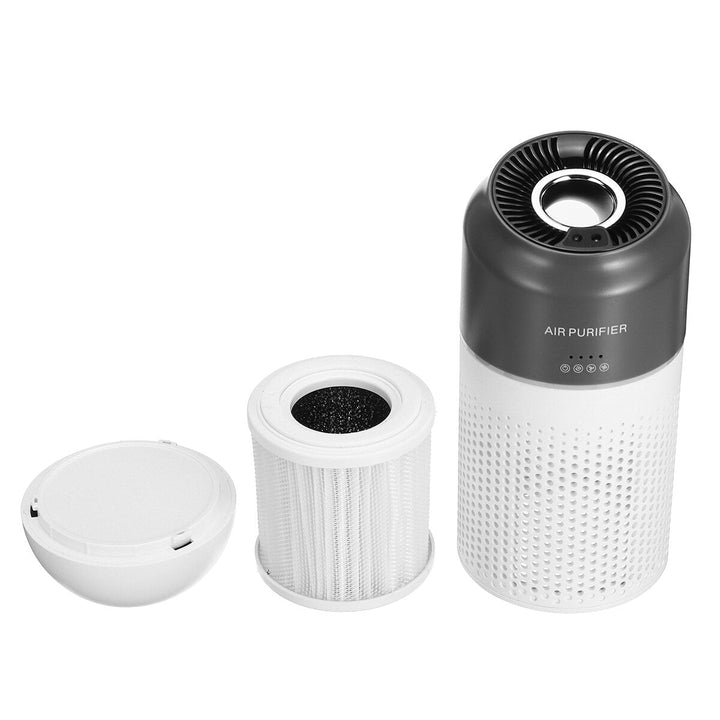 Mini Air Purifier Double-layer Filter Purification USB Charging Low Noise Removal of Formaldehyde PM2.5 for Home Office Image 4