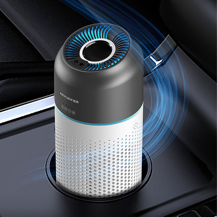 Mini Air Purifier Double-layer Filter Purification USB Charging Low Noise Removal of Formaldehyde PM2.5 for Home Office Image 5