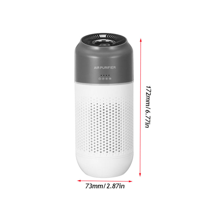 Mini Air Purifier Double-layer Filter Purification USB Charging Low Noise Removal of Formaldehyde PM2.5 for Home Office Image 10