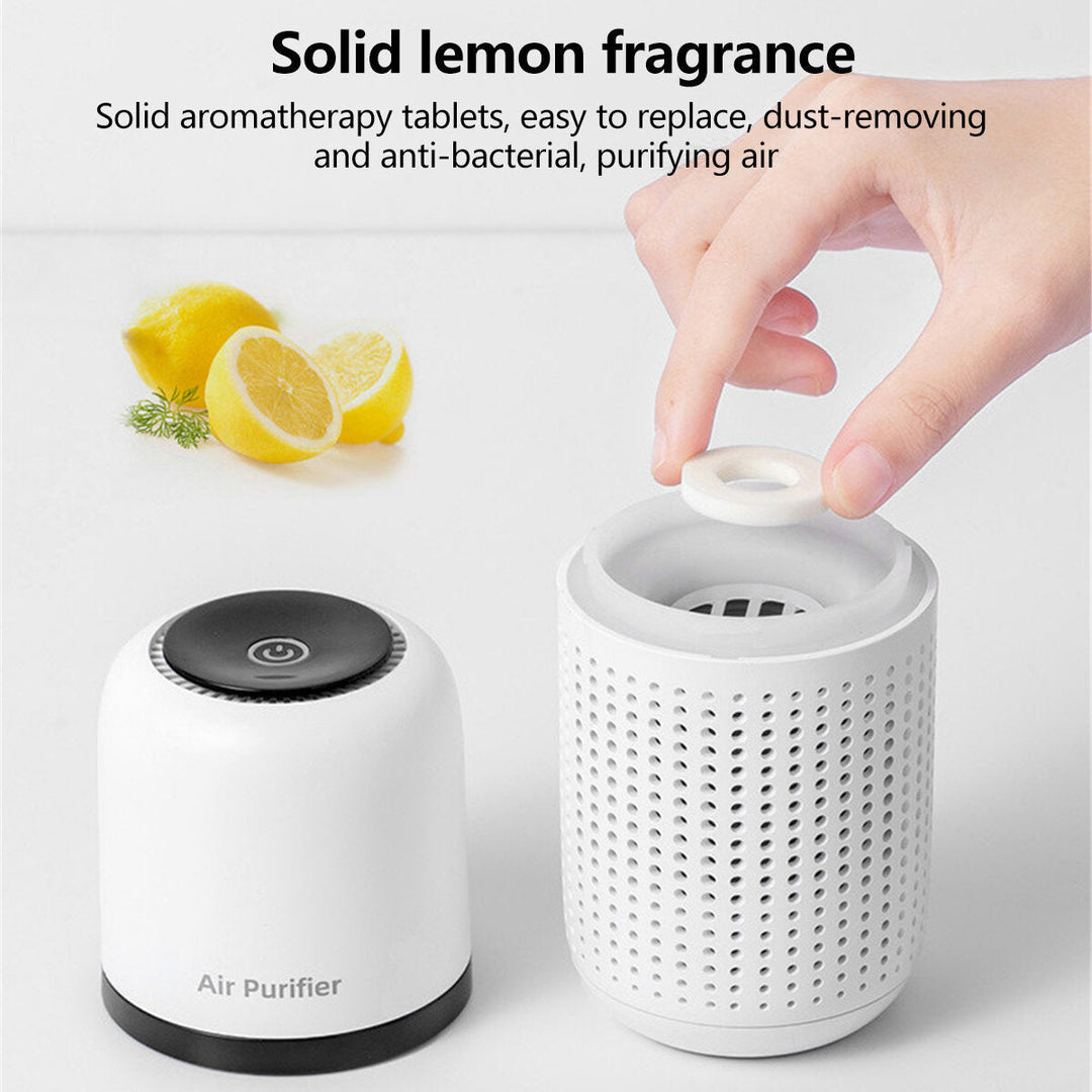 Mini Car Air Purifier 800mAh Battery Life USB Charging Low Noise Removal of Formaldehyde PM2.5 for Home Office Image 4