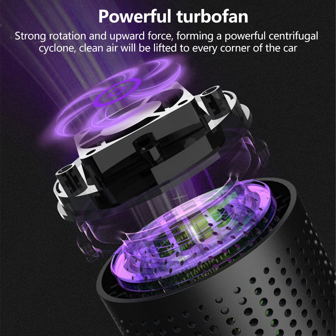 Mini Car Air Purifier 800mAh Battery Life USB Charging Low Noise Removal of Formaldehyde PM2.5 for Home Office Image 6