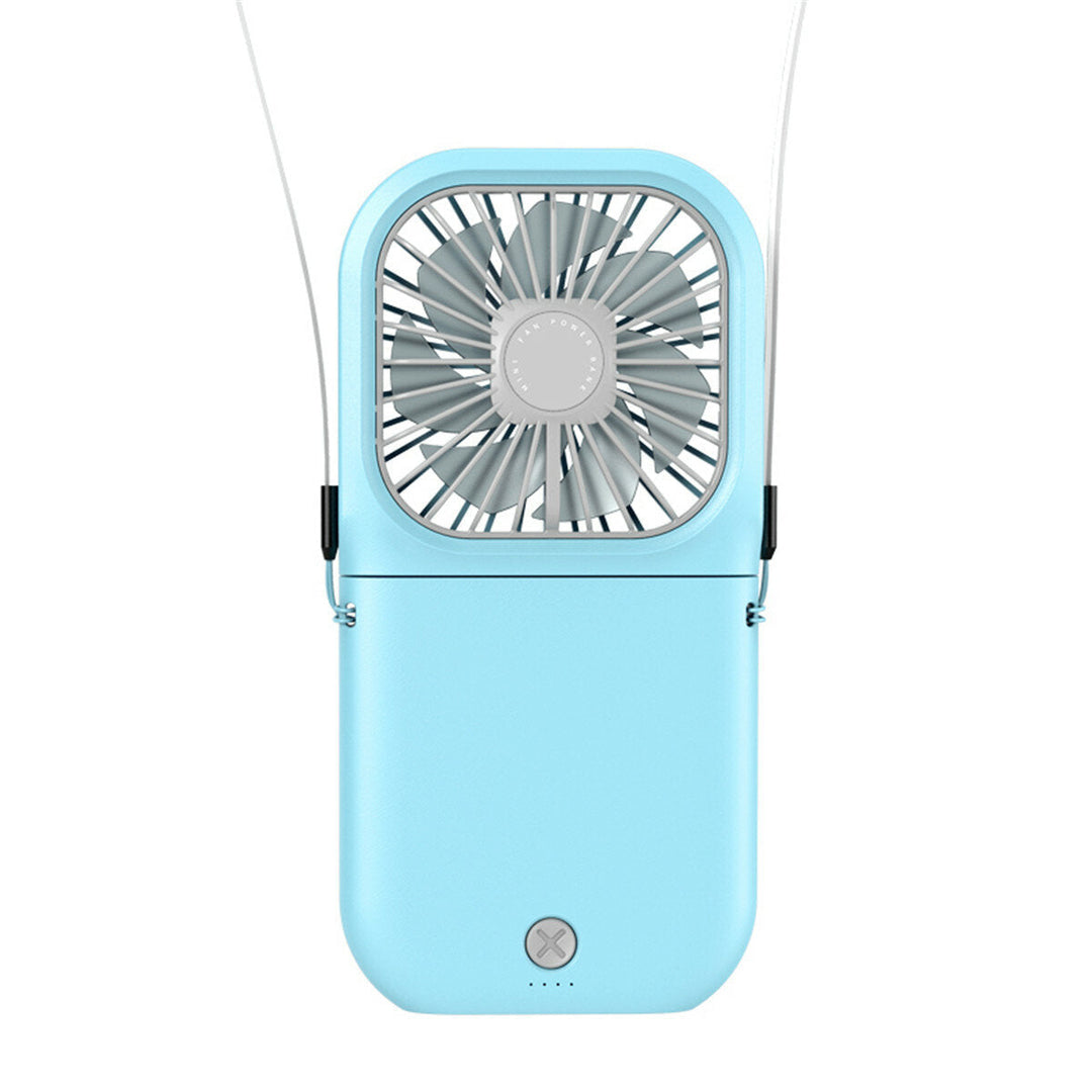 Mini Desk Fan Automatic 90-180 Adjustment Shaking Travel Fan USB Rechargeable with 3 Speeds Image 3