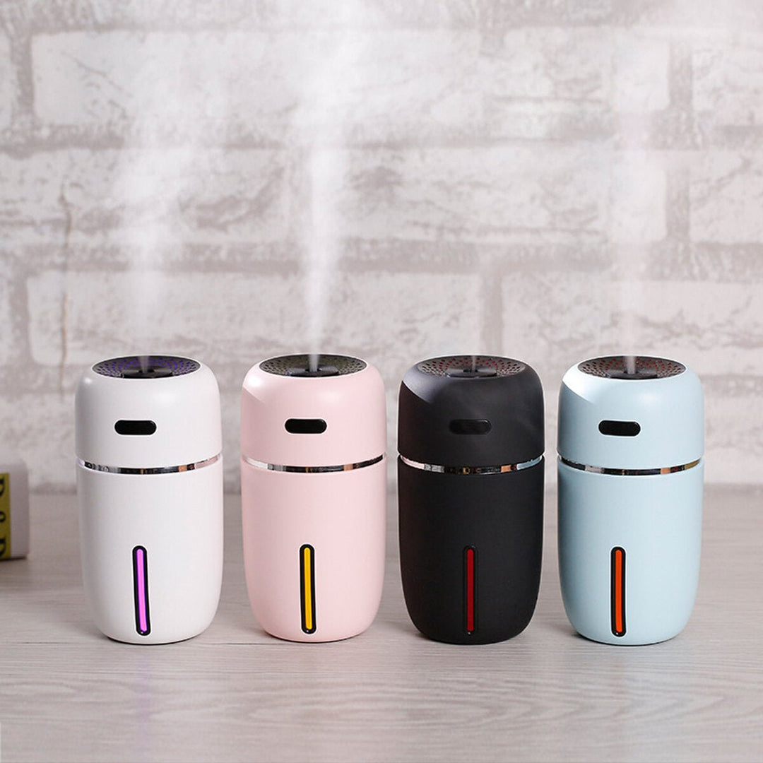 Mini Desktop Ultrasonic Humidifier Aroma Diffuser with Color Lights USB Charing Air Purifier Low Noise for Home Bedroom Image 1