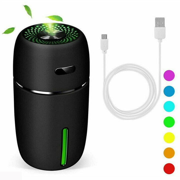 Mini Desktop Ultrasonic Humidifier Aroma Diffuser with Color Lights USB Charing Air Purifier Low Noise for Home Bedroom Image 9