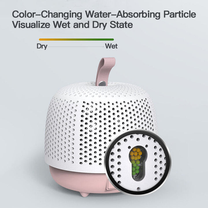 Mini Portable Dehumidifier Air Dryer Moisture Absorber 0.12L,H Powerful Dehumidification Air Circulating Multi Image 2