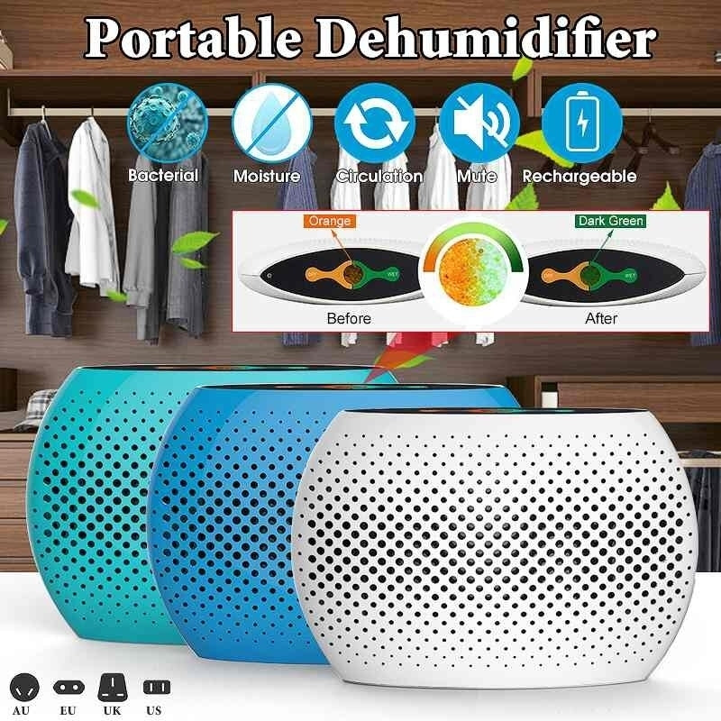 Mini Portable Dehumidifier Mute Circulation Rechargeable Air Dryer Machine Home Intelligent Moisture Absorber for Room Image 4