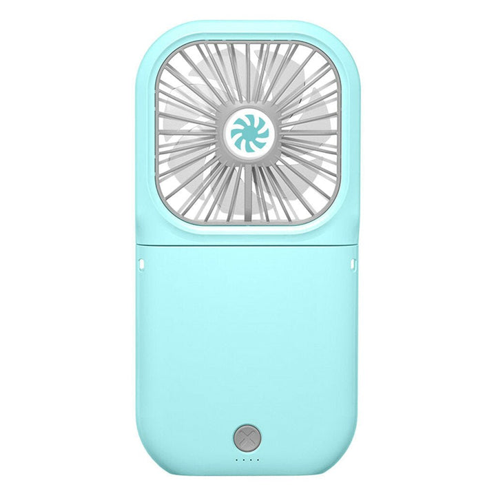 Mini Portable Hanging Neck Fan Folding USB Small Fan Silent Charging Treasure Cooling Fan Battery Hand Held Desk Air Image 1