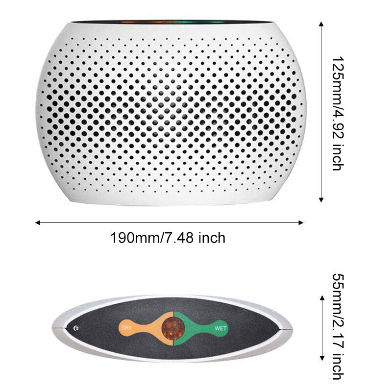 Mini Portable Dehumidifier Mute Circulation Rechargeable Air Dryer Machine Home Intelligent Moisture Absorber for Room Image 8