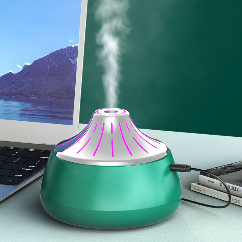 Mini USB Air Humidifier with Colorful Lights 2W 2gear 200ml Capacity 35-40ml,h Low Noise for Home Office Image 2