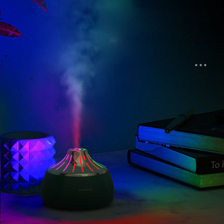 Mini USB Air Humidifier with Colorful Lights 2W 2gear 200ml Capacity 35-40ml,h Low Noise for Home Office Image 3