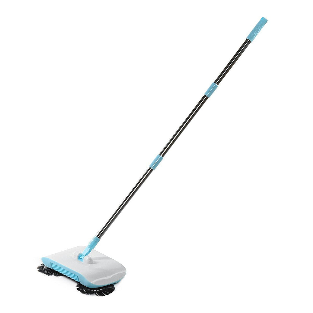 Mopping Machine Spin Hand Push Sweeper 360 Brush Sweeper Tool Adjustable Floor Cleaner Image 2