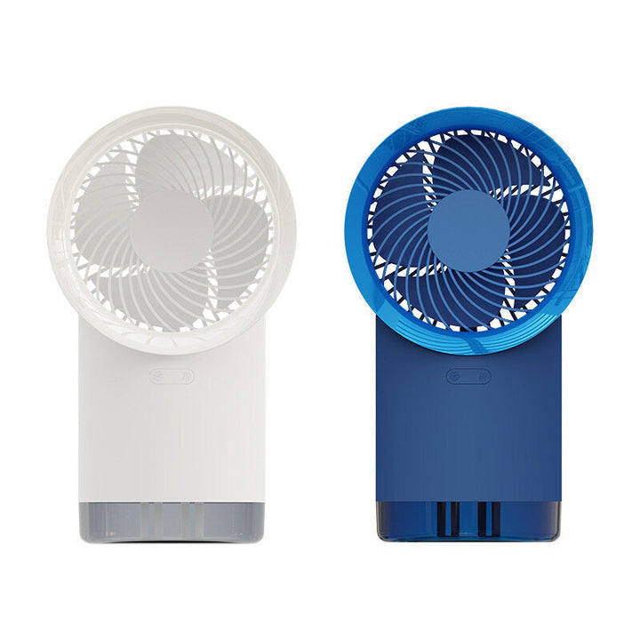 Multi-functional USB Fan Rechargeable Summer Cooling Spray Humidifier Purifier Desktop Air Conditioner for Camping Image 1